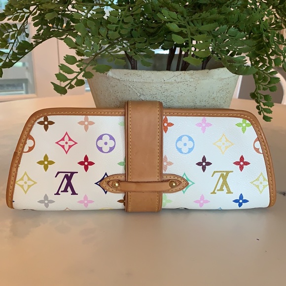 Louis Vuitton White Multicolore Shirley Clutch - Picture 2 of 14